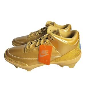 Jordan Retro 3 Force Savage UCLA P Gold Mens 16 Football Cleats HF5579-700 NEW